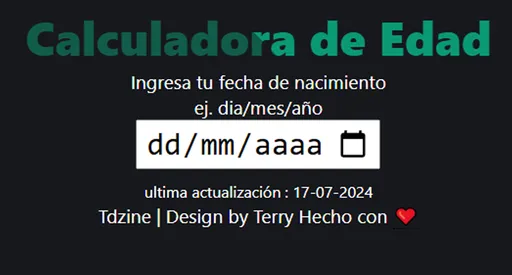 Calculadora de Edad